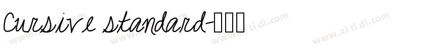 Cursive standard字体转换